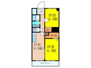 グランドハイツ満寿の物件間取画像